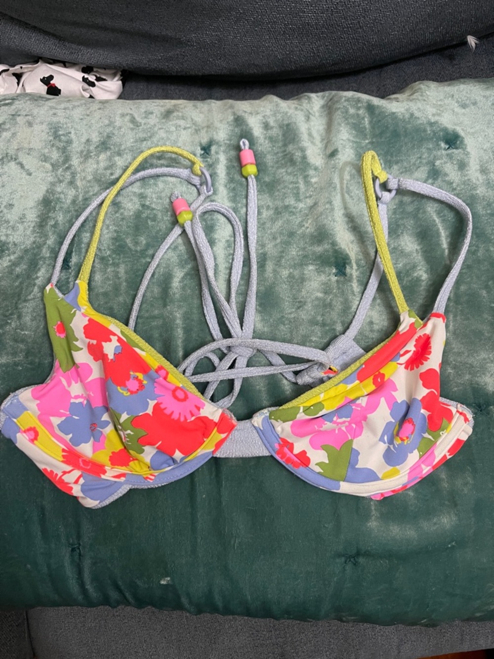 Maaji Multicolor Floral Two-Piece Bikini Serenity reversible 2 piece bikini - Picture 10 of 13